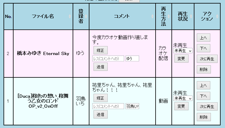 リクエスト一覧_並び替え可